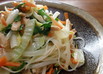 冬の季節の素麺チャンプル