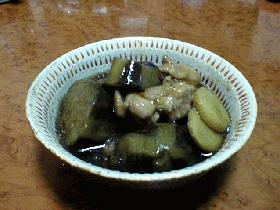 ナスと鶏肉のとろとろ煮