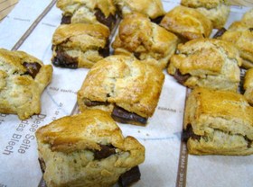 ♪つぶつぶチョコスコーン♪全粒粉小麦胚芽