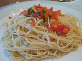 さっぱりトマトパスタ