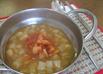 白い冬野菜の赤い韓国スープ