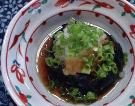 揚げ茄子の大根おろし