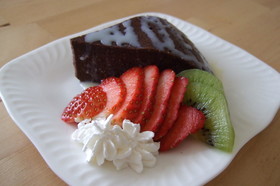 甘さ控えめ♪炊飯器カカオおからケーキ