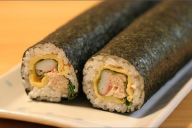 恵方巻きに、簡単サラダ巻き！