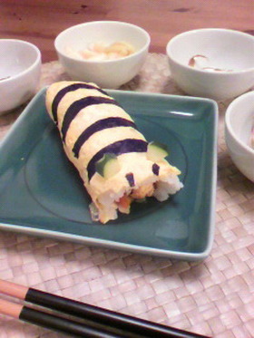巻きすいらず！簡単☆恵方巻き