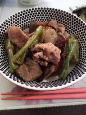 簡単おいしい★豚肉のなすのたいたん