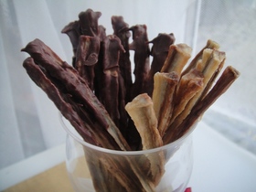 バレンタインに♪チョコごぼうスティック