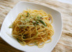 じゃこと水菜のパスタ