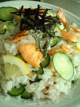 鮭・レモンのちらし寿司