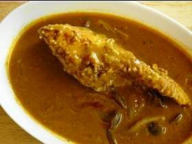 白身魚のインドカレー