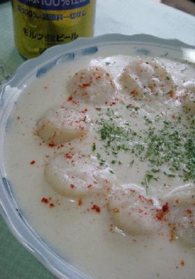 簡単　帆立のミルク煮