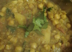 ジャガイモとひよこ豆のインド家庭カレー