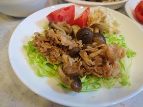 目指せあの味☆豚肉としめじ炒め
