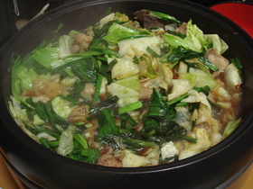 もつ鍋(ニンニク醤油)→〆はもんじゃで!