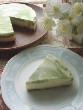 はんなり♪京風抹茶レアチーズケーキ
