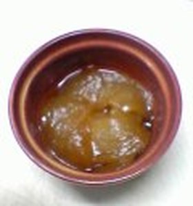 梨のキャラメルコンポート