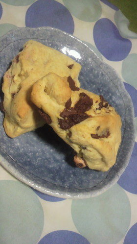 30分で簡単チョコチップスコーン