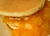 卵なし★牛乳なし★リンゴホットケーキ♪