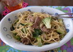 おかわりしたい！★牛肉とネギのパスタ★