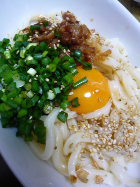 手抜きで、うめ~おかかのぶっかけうどん★