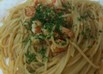 海老とトマトのペペロンチーノ