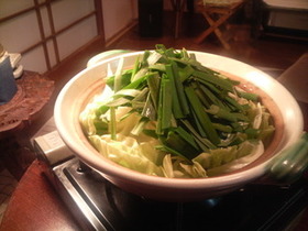 本場、もつ鍋。