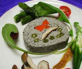 黒胡麻豆腐のテリーヌ仕立