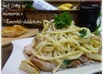 豆腐クリームパスタ～チキン筍のソテー添え