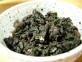 蕗の葉・ゴマ味噌炒め