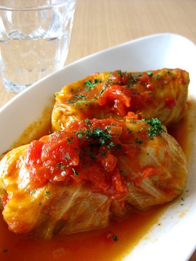 トマト煮込みロールキャベツ