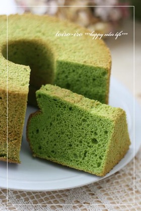 野菜パウダーdeポパイシフォンケーキ♪
