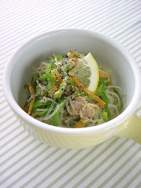 お弁当にも!春雨のレモンペッパー風味。