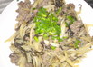 牛肉とじゃがいもの塩昆布いため