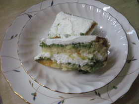 簡単☆カステラ抹茶ケーキ