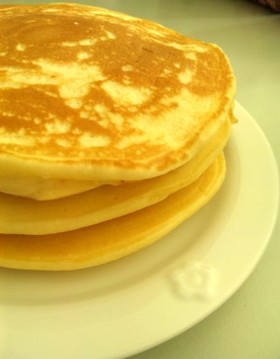 ♪余った小麦粉・牛乳でホットケーキ♪