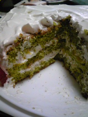 森永モントンで抹茶ケーキ♪