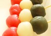 電子レンジで簡単☆もっちり鮮やか三色団子