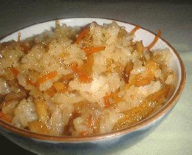 お肉とちくわで簡単まぜごはん