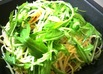 じゃこと水菜deペペロンチーノ