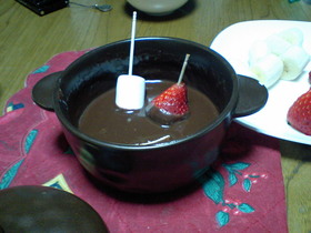 簡単チョコフォンデュ