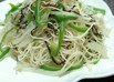 塩昆布でそうめんチャンプルー