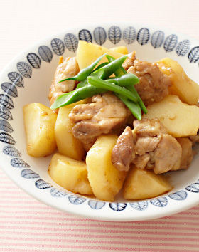 鶏肉とじゃがいものソーススゴだれ煮