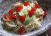 豆乳で冷たいクリーミーパスタ