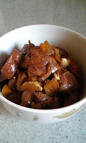 鶏レバーの甘辛煮
