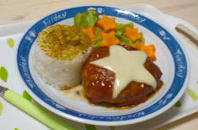 七夕お星さまハンバーグ♫