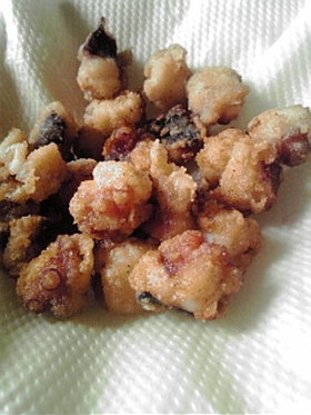 半端に余ったたこ焼きのタコは…。