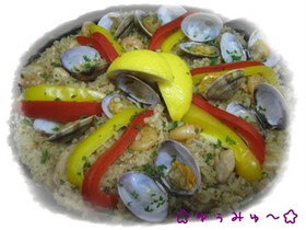 ☆簡単☆カレー粉deパエリア☆