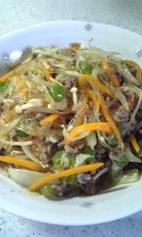 春雨の炒め物