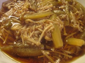 えのきと茄子の甘〜い煮物