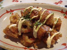 簡単おつまみ☆ちくわでタコ焼きもどき